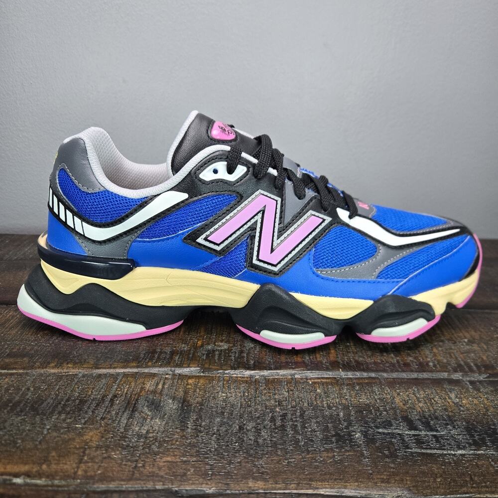 NEW New Balance 9060 Mens Size 10 Running Shoe Blue Oasis Real Pink U9060BPO - Picture 5 of 12